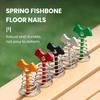 Telescopic Spring Fish Bone Nail Aluminum Alloy Tent Nail Hiking Ground Pin Travel Tent