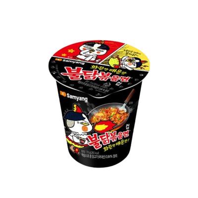 Samyang Лапша быстрого приготовления Buldak со вкусом острого куриного мяса, стакан 70 г x 6 стаканов, корейская острая лапша