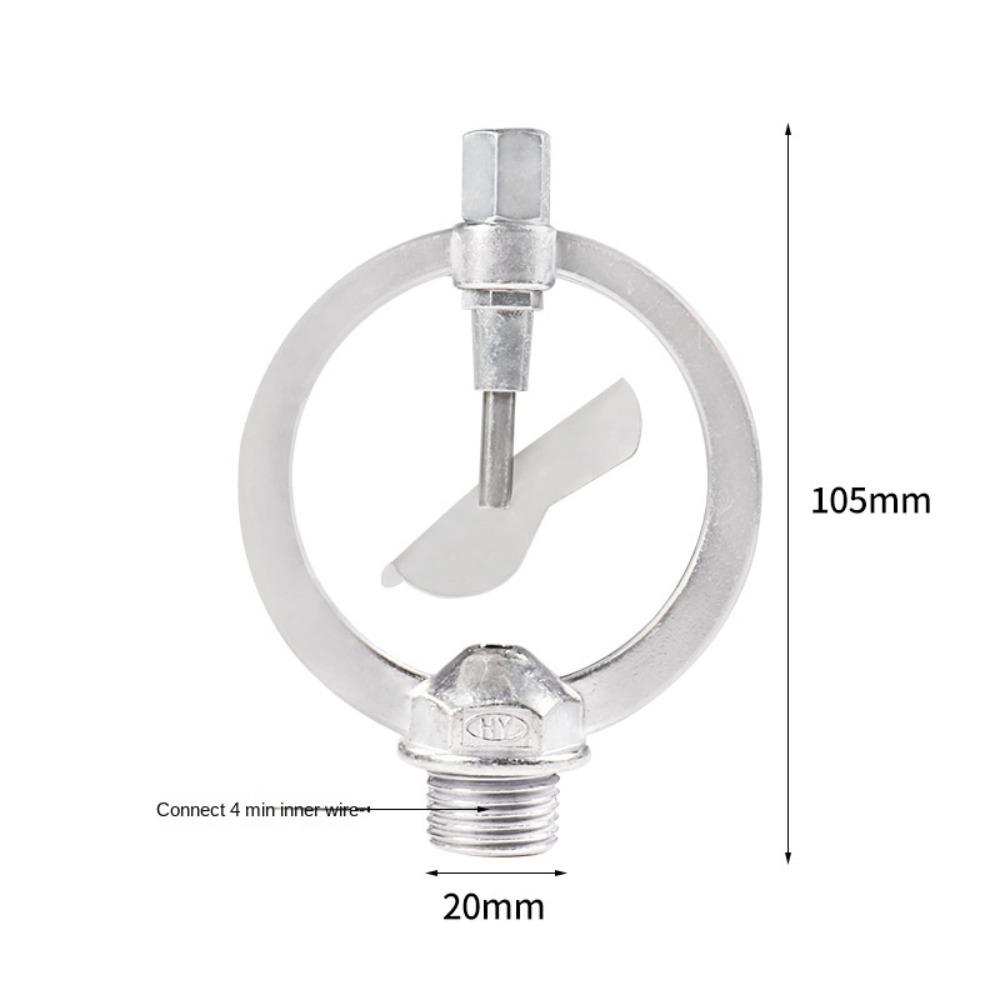 Automatic Watering Irrigation Sprinkler Heavy Duty Rotating Watering Scattering Nozzle Zinc Metal 360 Degrees Rotary Garden