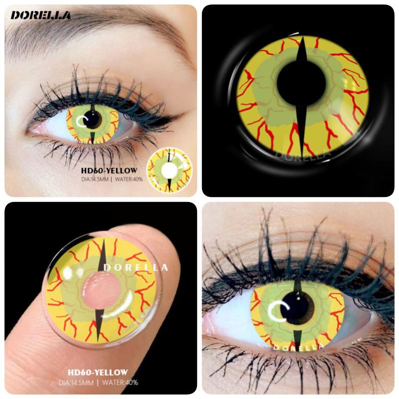 DORELLA 1 Pair Softlens Iceland Diamond Jolie Diva Big Eyes Soft Color Contact Lens Cosmetic Contactlen
