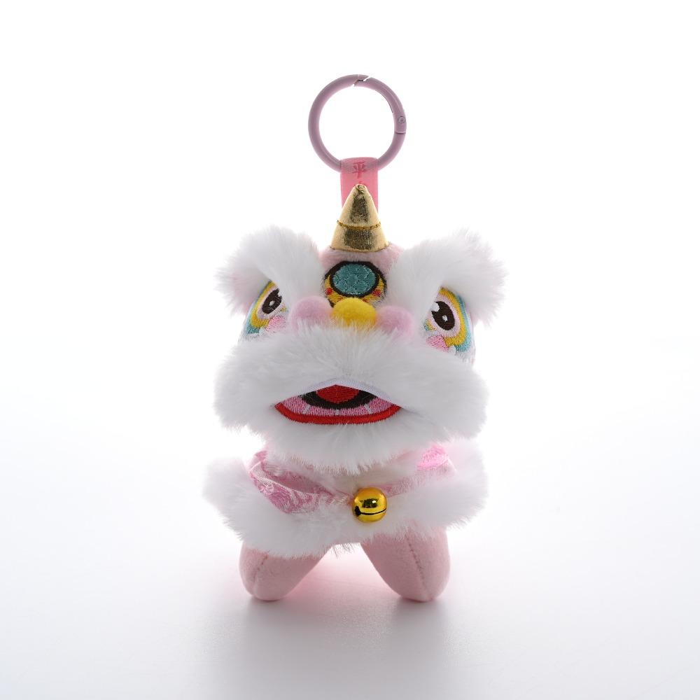 Year of Horse Lion Dance Pendant Cartoon Chinese New Year Gift Unique Lion Dance Keychain Daily