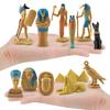 1 Set Of 12 Simulation Egyptian Pyramid Lion Face Like Mummy Box Jack Head Human Body God Toy Model, Suitable For Children Learn
