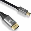 CABLEDECONN Mini DP-DisplayPort 8K Cable 8K (76804320) @ 60Hz 4K @ 144Hz DisplayPort 1.4 Bidirectional Transmission DisplayPort To Mini DisplayPort 8K