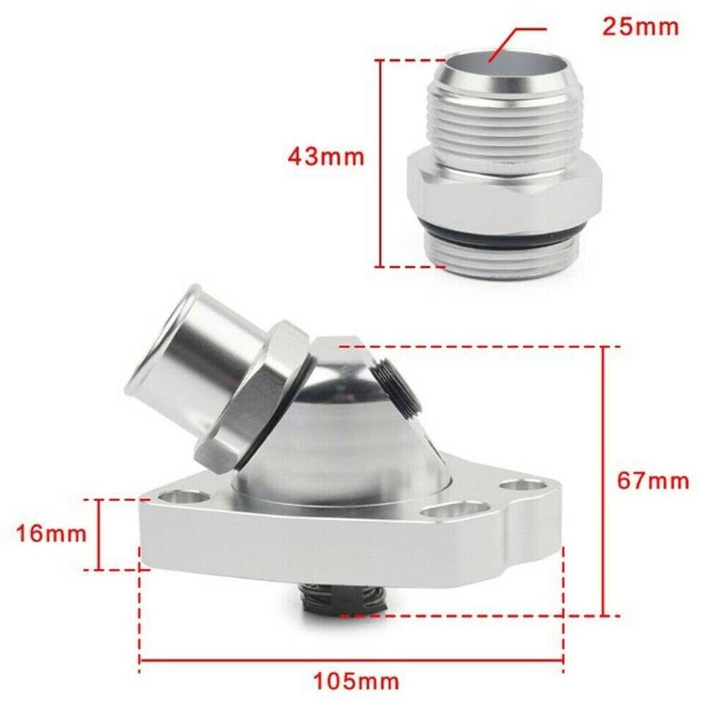 Автомобильный поворотный термостат, модификация, корпус термостата охлаждения двигателя для Honda Accord K Series K20 K24, шланг радиатора K Swap