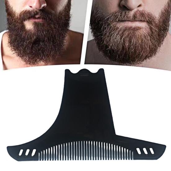 Мужская расческа для бороды 6-в-1 Формирователь бороды Шаблон для укладки усов Направляющая для триммера для бороды Инструменты для формирования Салонные инструменты Парикмахерские аксессуары