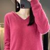 New Autumn and Winter Woolen Sweater Women's Knitted Hooded Sweatshirt Loose Base Layer