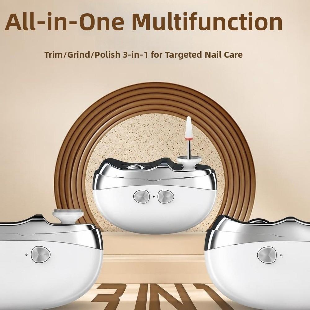 Rechargeable Automatic Nail Trimmer Portable Nail Polisher Electric Nail Clippers Seniors
