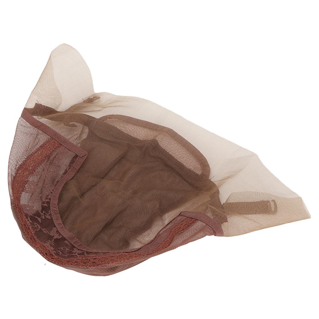 Wig Net Hairnet Lace Nylon Mesh U Part Adjustable Breathable Dark Brown for Performance