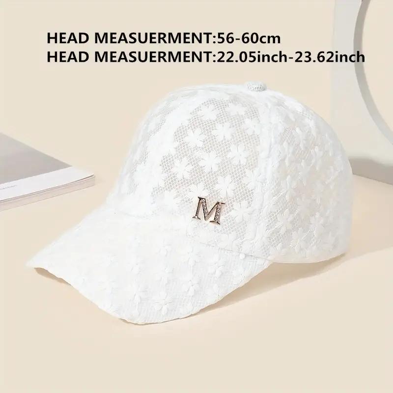 Стильная кружевная бейсболка — дышащая шляпа Snapback Mom с цветочным узором для взрослых!