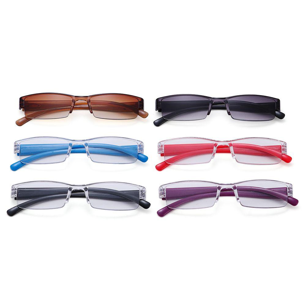 Korean Clear Lens Ultra-light Presbyopic Glasses Readers Eyewear Reading Glasses Half Frame