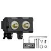 1PCS Motorcycle LED Fog Lights ATV Driving Fog Light Dual Color Work Light Bar Flash Motorcycle Headlights Auxiliary Spotlight