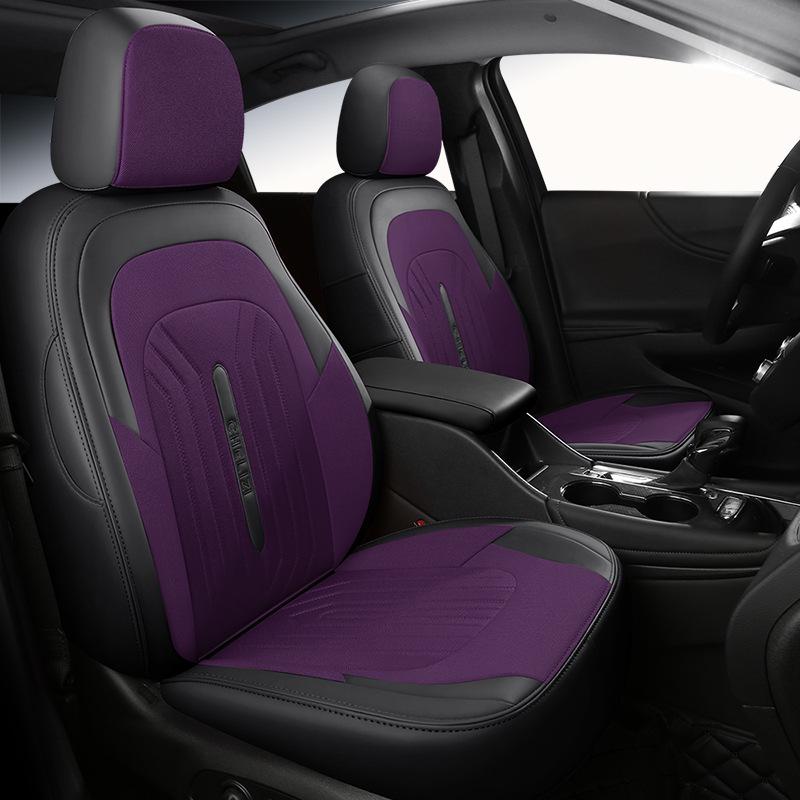 Подушка сиденья Chevrolet Malibu XL: Полный охват, Кожа и Лен, Чехол на четыре сезона для 5-местного