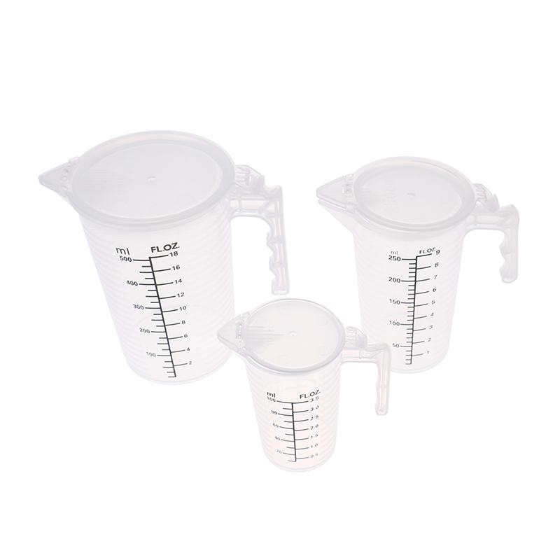 100/250/500 мл мерные стаканы кувшин прозрачный выпечка кухня мука вода с крышкой Sc