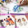M ZSCM Color Pen 60 Color Set Watercolor Paint Brush Artist Painting Brush Fine Point Dual Tip Art Marker Pen Set Paintbrush Coloring Book Office