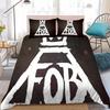 F-Fall Out Boy Комплект пододеяльника Домашний стиль Постельное белье Мягкий Хлопок для стирки Кровать Комплект из 3 предметов Подарок для студенческого общежития