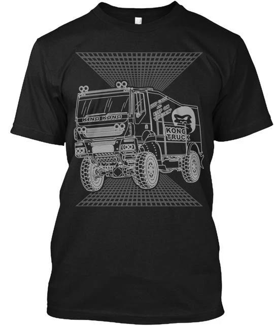 Iveco Rally Truck 01 Хлопковая футболка 100% Мужские футболки Топ Сделано в США Футболка Футболка Топ Унисекс