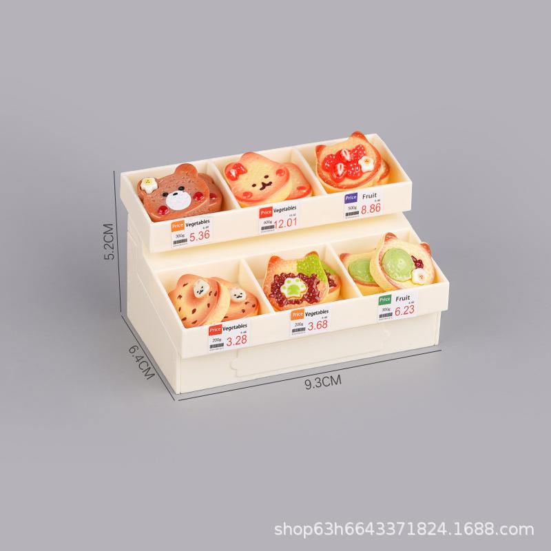 Миниатюрная Мини Съедобная Игровая Хлебная Полка для Куклы Реальная Модель Закуски Игрушка Сцена Детского Игрового Домика Маленькое Украшение