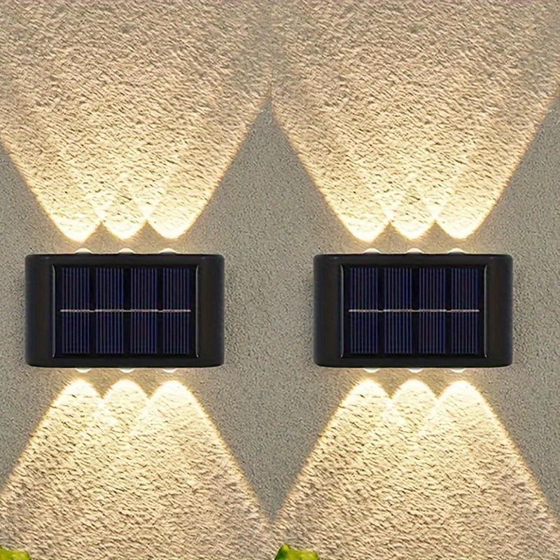 1/2pcs Solar Up Down Lights Outdoor Waterproof, Modern Nordic Sconce Illuminate Outside Sunlight Sensor Lamp