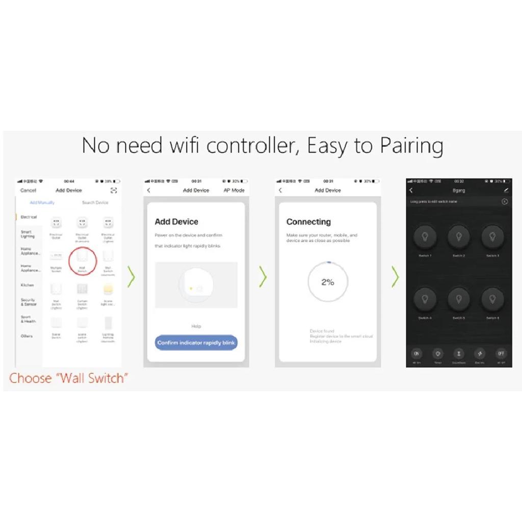 Wifi Smart Touch Light Wall Switch Interruptor Glass Panel 8 Gang 147*86mm Tuya App SmartLife Compatible with Alexa Google Home