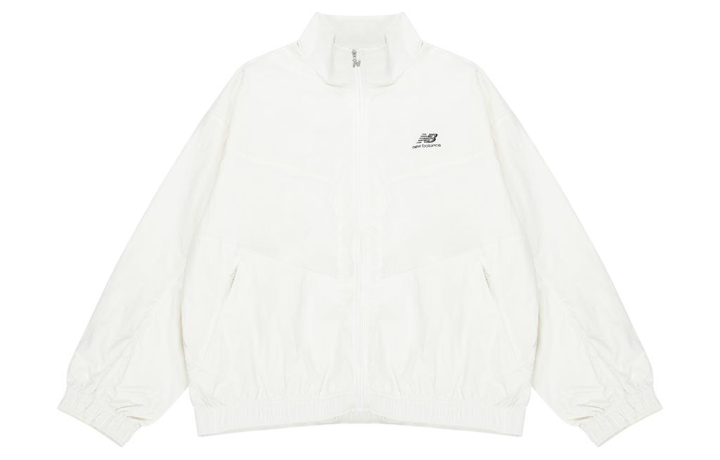 New Balance Куртки Женские Белые Стойка Умеренный 5AC38372-WT