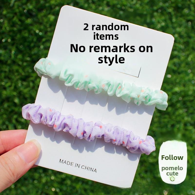 Корейская милая эластичная повязка для волос в виде обруча для девочек - небольшой аксессуар