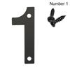 Durable For Home Mailbox Hotel Address Steel 0 To 9 Number Plate Sign Door Label Numeral Tag