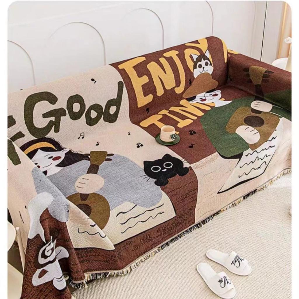 Чехол для дивана из ткани Four Seasons Universal Chenille Cartoon All-Inclusive Cover Towel Sofa Подушка Нескользящий пылезащитный чехол для седла
