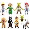 Anime Shrek Plush Toys Princess Fiona Gingerbread Man Donkey Puss Boots Collectible Soft Doll Toy Cartoon Doll Kids Gifts