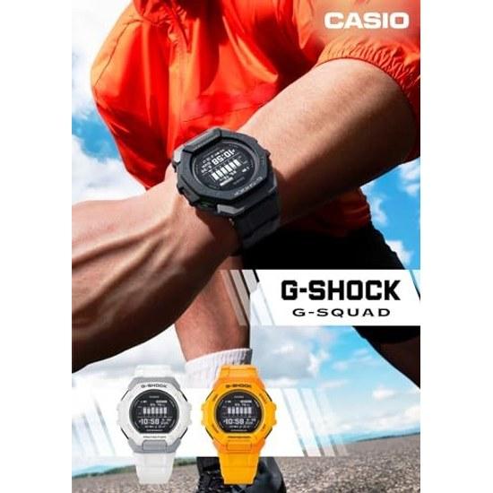 Наручные часы Casio G-Shock G-SQUAD с Bluetooth, изготовлены из экологически чистых материалов, GBD-300-1JF, мужские, черные