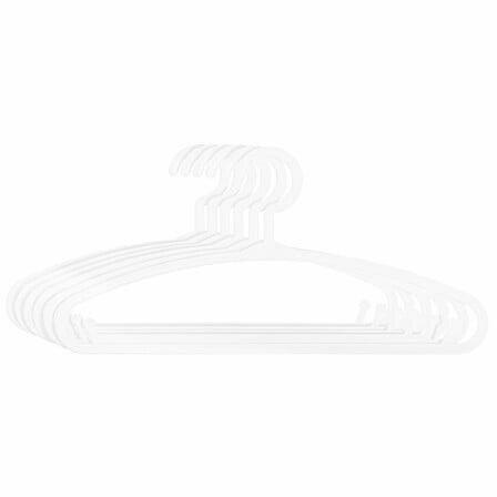 Set Of 6 Children's Hangers White