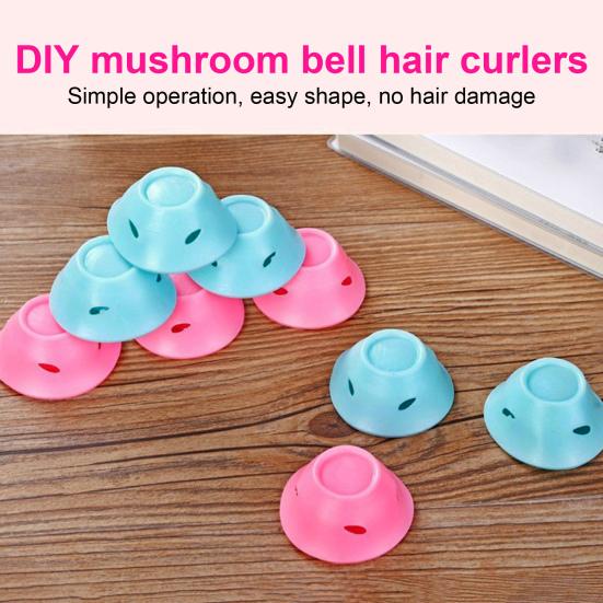 20 шт. силиконовые бигуди для волос в форме гриба-колокола без нагрева для женщин, ночные бигуди для сна, ленивые девушки, влажные, сухие, короткие, длинные волосы, завивка, инструменты для укладки