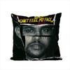 Наволочка для подушки The Weeknd для автомобиля, дивана, декоративная для дома, двусторонняя печать, плюшевая квадратная подушка-плед, чехол