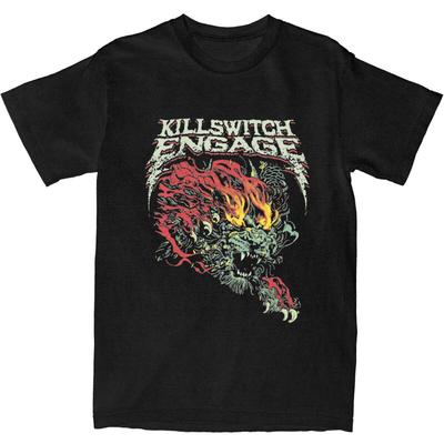 Футболка Haikyuu Killswitchs Engages Хлопковые Футболки Рок-музыкальная Группа Футболка для Пары Летняя Y2K Смешная Футболка с Коротким Рукавом