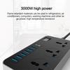 Многофункциональный универсальный удлинитель с 3 розетками, 6 USB-портами для зарядки и шнуром длиной 2 м, вилкой европейского/британского/американского стандарта