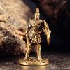 Brass Pewter Spartan Warrior Figurine Set Collectible Desktop Decor Military Model Men Gift