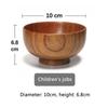 180-800ml Japanese Style Wooden Bowl Salad Soup Rice Bowl Natural Tableware Food Utensil Kitchen Ramen Noodles Dinner Tableware