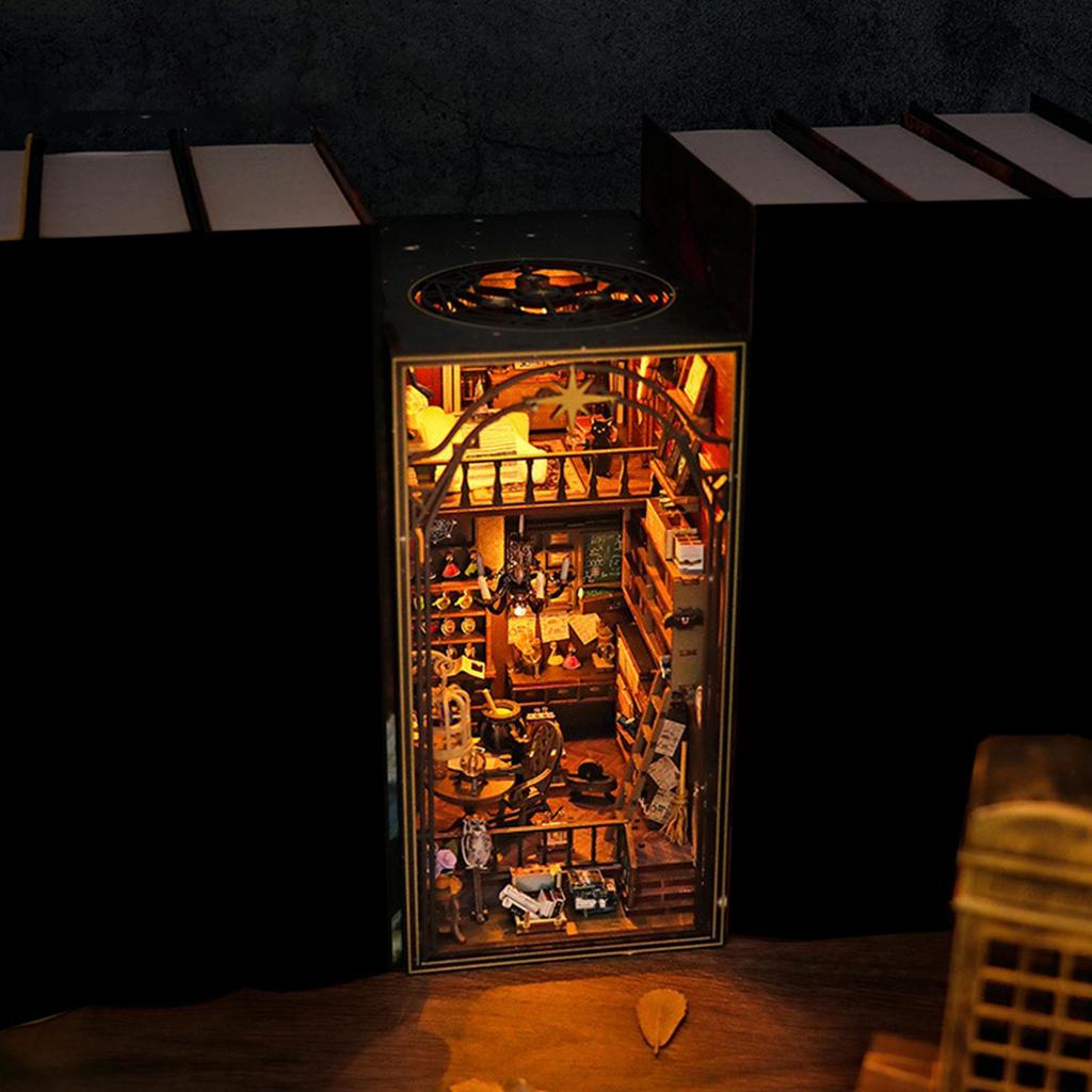 DIY Bookend Miniature Kits, 3D Wooden Puzzle Model, Build Bookends Creative