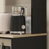 Microwave furniture, kitchen buffet with cupboard, drawer, top shelf, 60 x 40 x 131 cm, oak and black