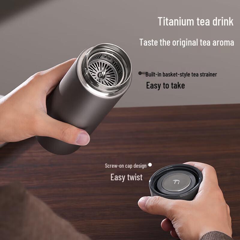 FUGUANG Pure Titanium Tea Infuser Thermos Cup