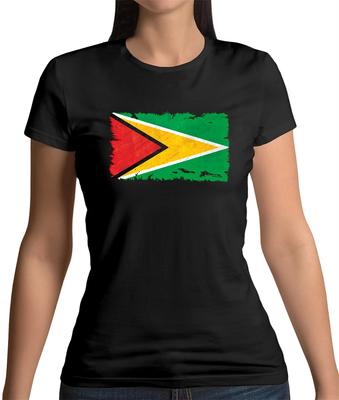 Guyana Flag Womens T-Shirt Georgetown South America Country Travel Gift