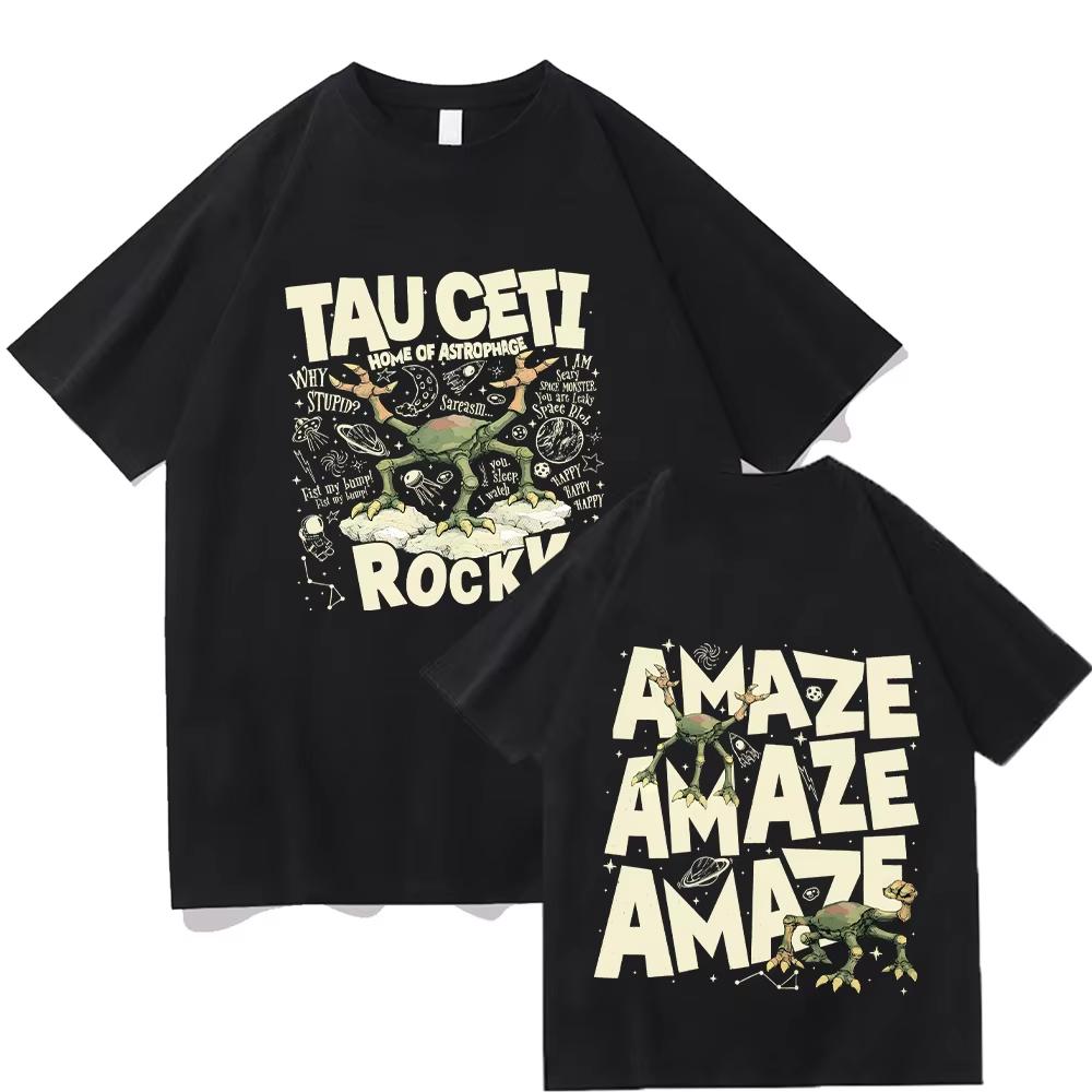 2026 Fashion Project Hail Mary Fist My Bump Rocky The Alien Poster High Quality T Shirt Summer Streetwear Unisex TShirts Cotton