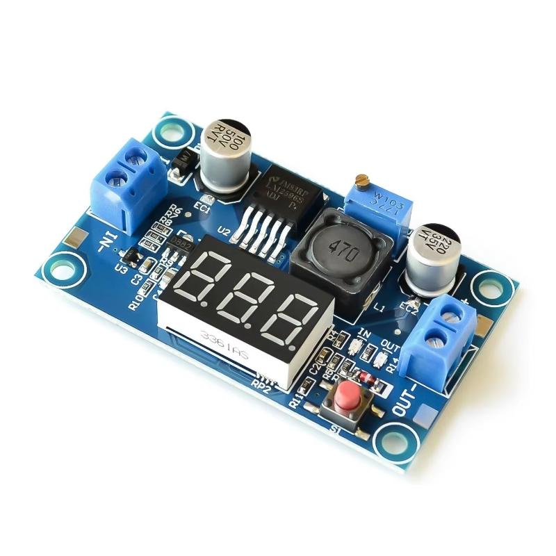 Сделай сам DC-DC понижающий стабилизатор напряжения LM2596 2.5-40V 3A с дисплеем LM2596S, модуль блока питания