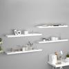 VidaXL Floating Wall Shelves 4 Pcs White 120x23.5x3.8cm MDF