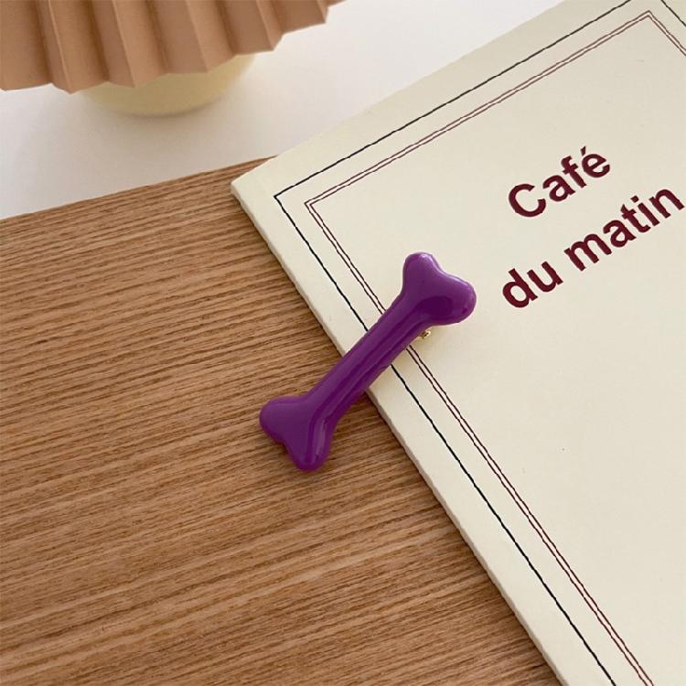 Заколка для волос в виде кости собаки Готическая боковая заколка-уточка Хэллоуинская заколка для челки Костюм