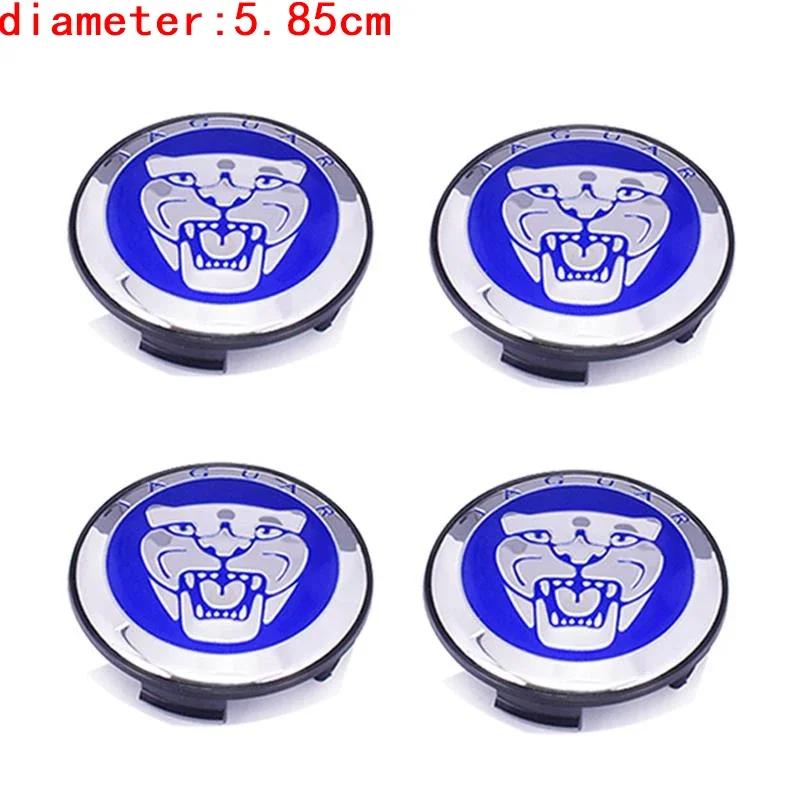 4Pcs Car Wheel Center Hub Caps Badge Rim Center Caps Jaguar S-Type F-PACE F-Type XF XJ-S XJ-6 X-Type XK8 XK XFR Accessories JLL50