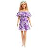 Mattel Barbie Loves the Purple Floral Dress with Ruffle - Ocean,