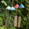 Japanese Wind Chime Ceramic Wind Bell Wind Music Ornament Home Decor Outdoor Garden Hanging Decor Ceramic Landscape Decoration