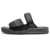 3201 Durable Comfortable Fashionable Rubber Sole Hollow Slide Sandals Unisex Sandals Black SDL3201K