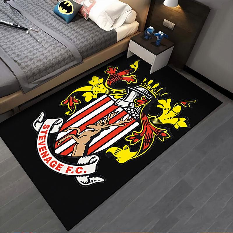 Stevenage FC Crest Carpet suitable as a non-slip mat for the living room or bedroom sofa