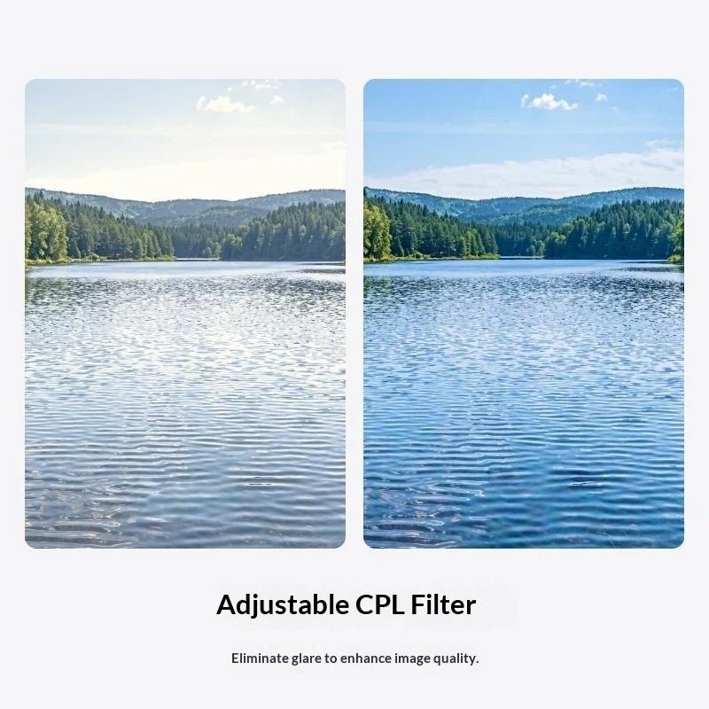 Telesin Camera Filter Kit HD Imaging Dust Proof Optical Lens Set for Pocket 4 Pro Outdoor Adventure Shooting